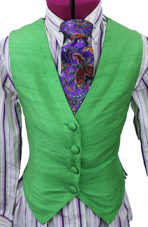 Vest Custom Lime Silk