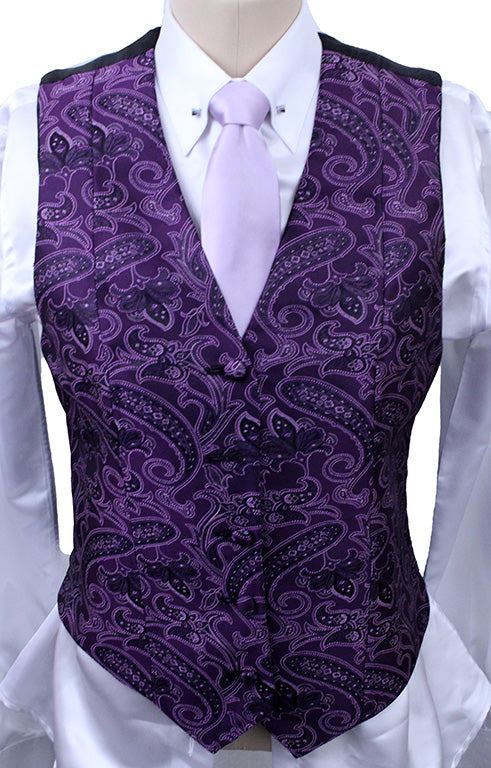 Vest Chavez Purple Paisley