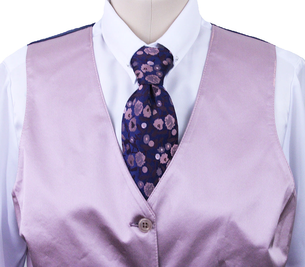 Vest Becker Brothers Rose Gold Satin