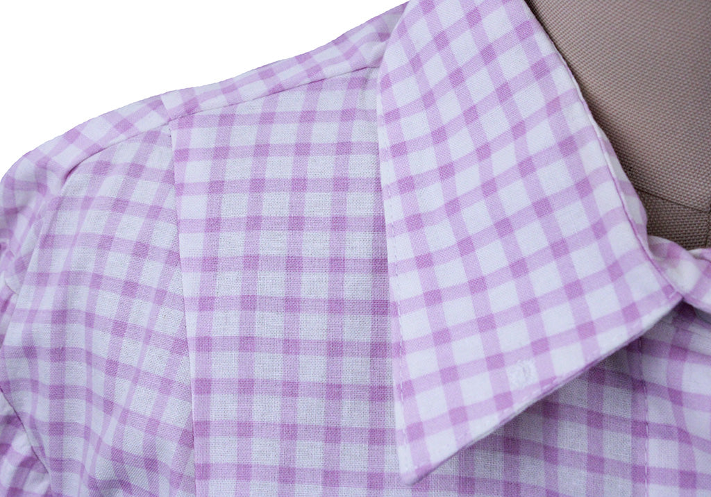 Shirt Scintilla Pink and White Box Check