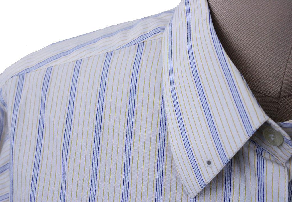 Shirt Marsha DeArriaga Yellow and Blue Stripe