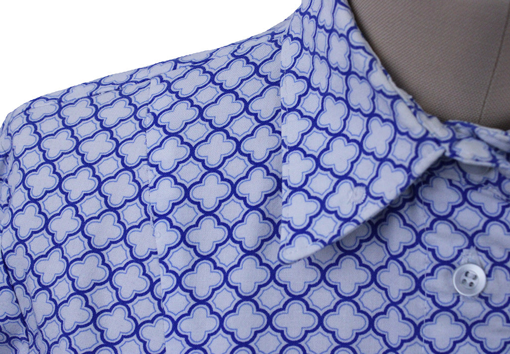 Shirt Scintilla White Geometric