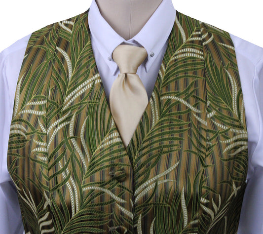 Vest Chavez Sage Brocade