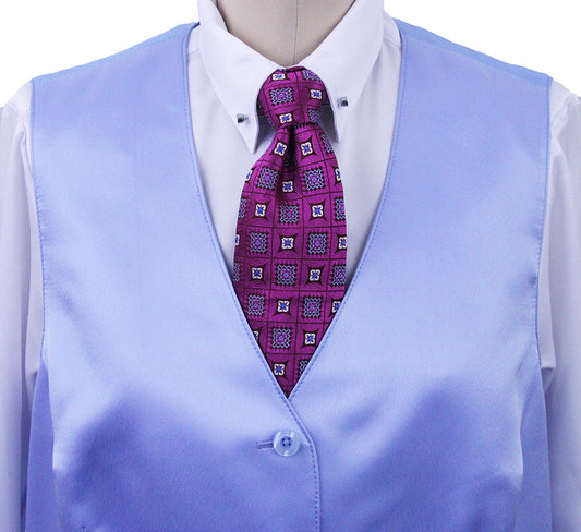 Issued By Ellie May Light Blue Satin Vest