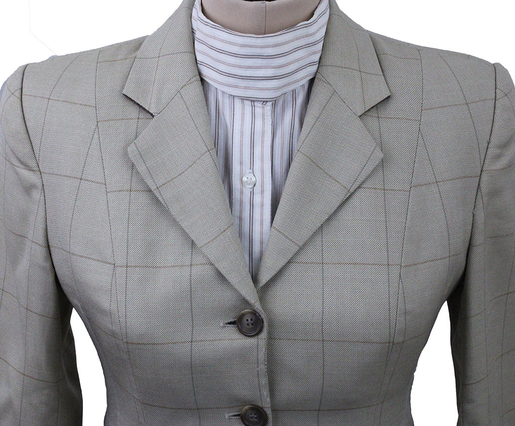 Hunt Coat Marigold Tan with Rust and Slate Windowpane