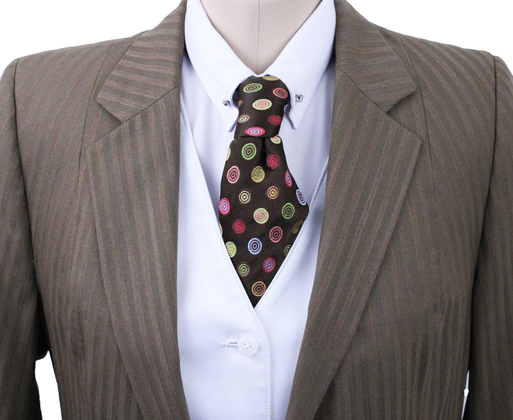Day Coat Chavez Bronze Shadow Stripe with Blue Pinstripe