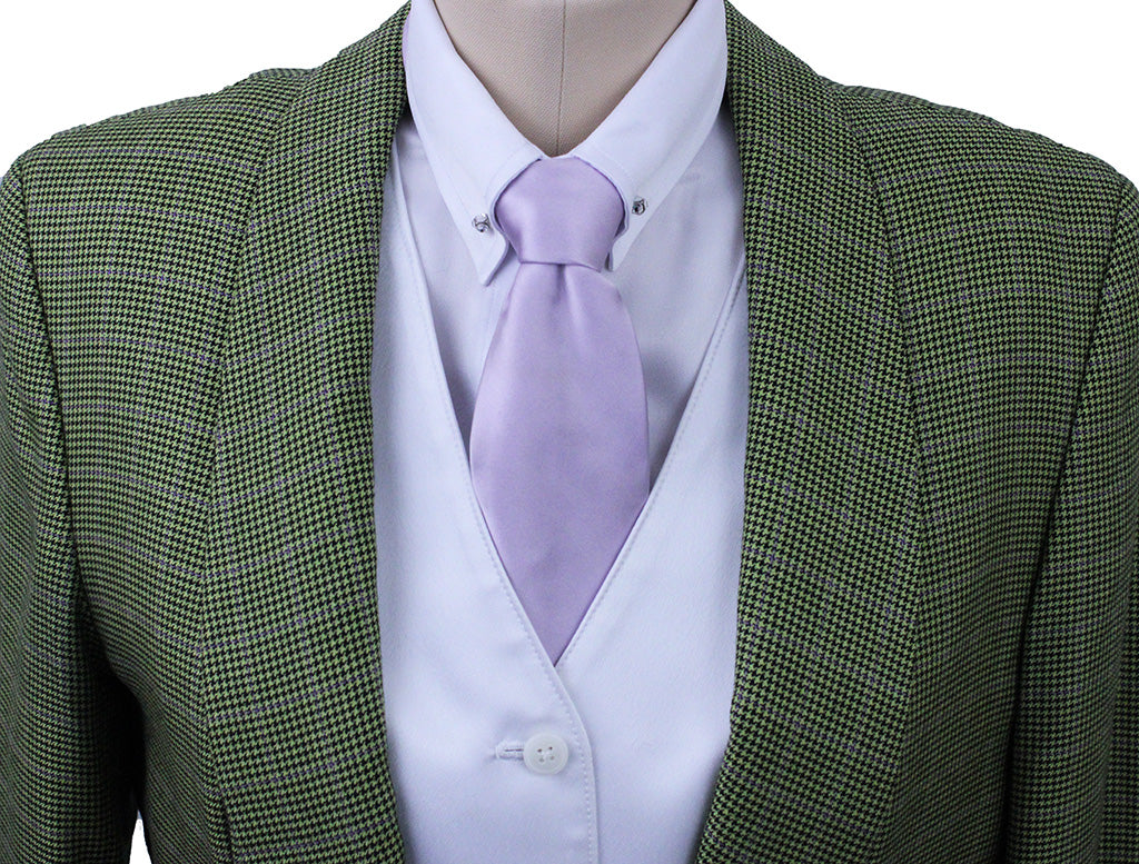 Day Coat Marsha DeArriaga Green Houndstooth with Purple Windowpane