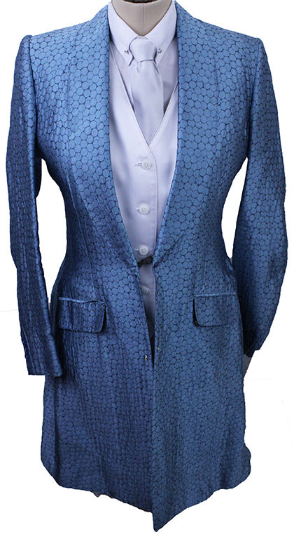 Day Coat Frierson Blue Bubble Sheen