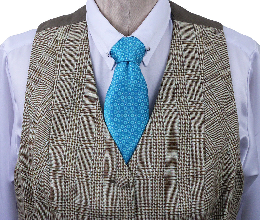 Vest Chavez Tan Glenplaid