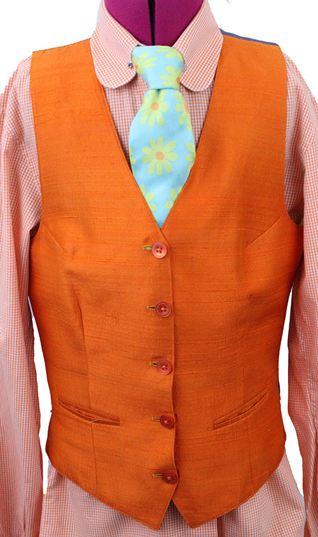 Vest DeRegnaucourt Orange SIlk