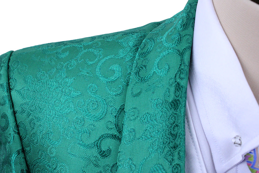 Day Coat Marsha DeArriaga Emerald Paisley