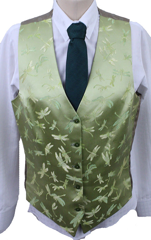 Vest Frierson Lime Dragonfly Brocade