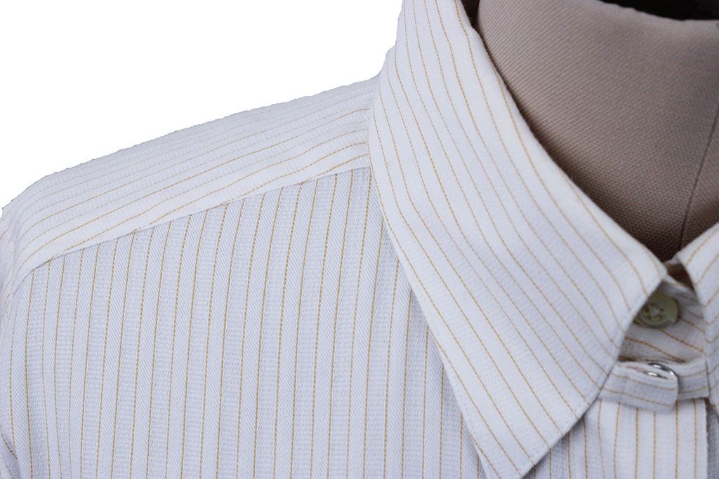 Shirt Chavez White with Yellow Pinstripe
