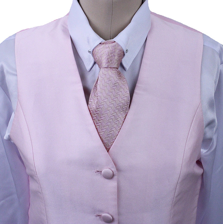 Vest Marsha DeArriaga Pink Sateen