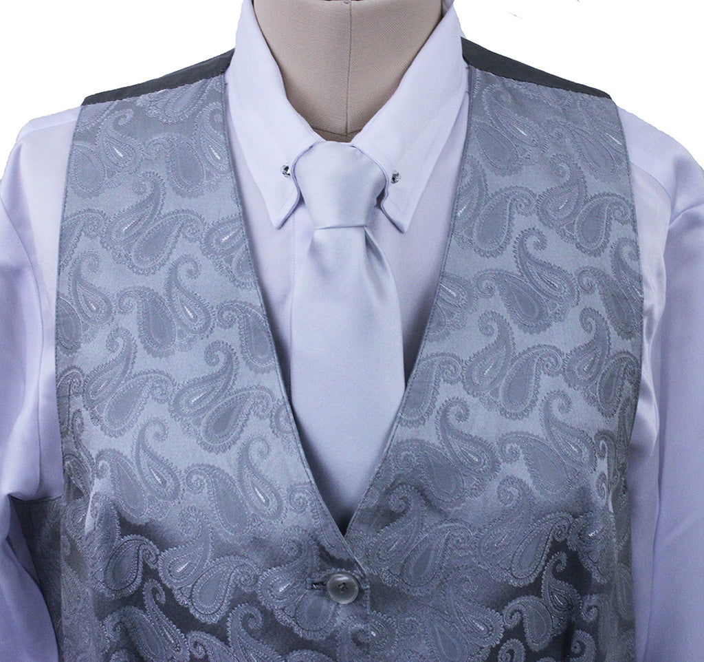 Vest DeRegnaucourt Silver Paisley