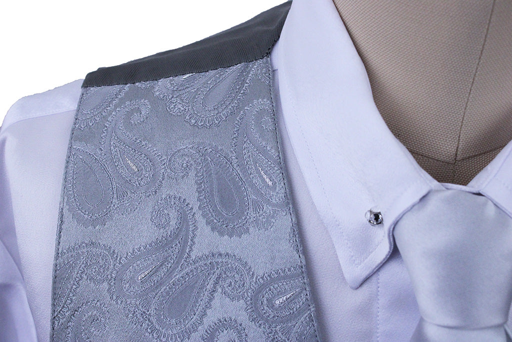 Vest DeRegnaucourt Silver Paisley