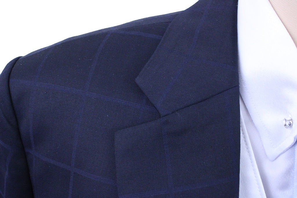 Day Suit Issued By Ellie May Navy Windowpane