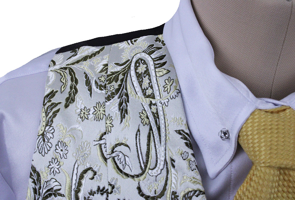 Vest Chavez Champagne and Brown Paisley