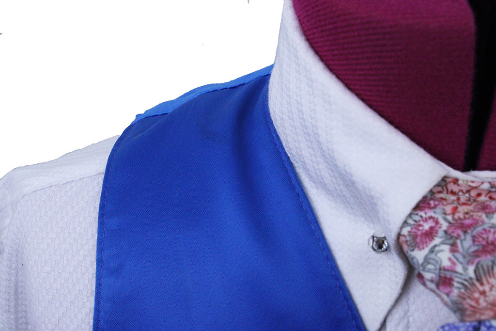 Vest Issued By Ellie May Blue Satin