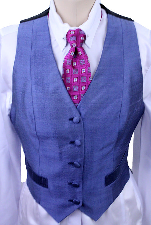 Vest Chavez Blue Silk