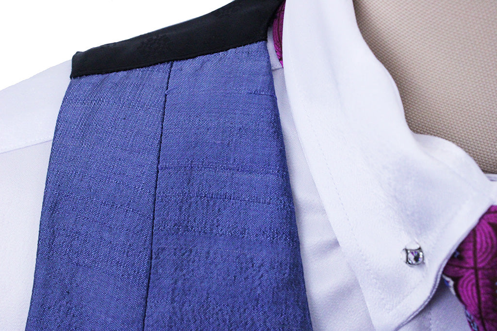 Vest Chavez Blue Silk
