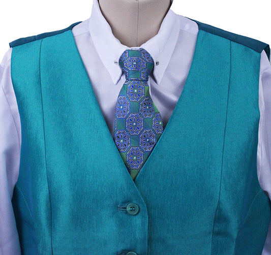 Vest Marsha DeArriaga Jade Sateen