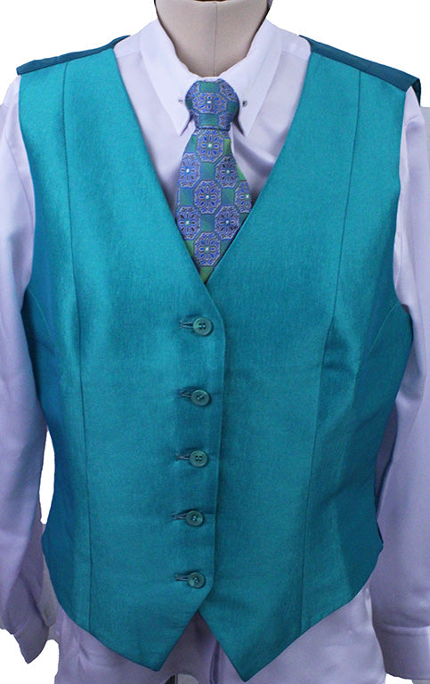 Vest Marsha DeArriaga Jade Sateen