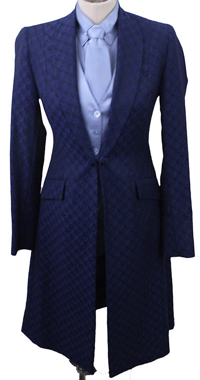 Day Coat Chavez Sapphire and Black Geometric
