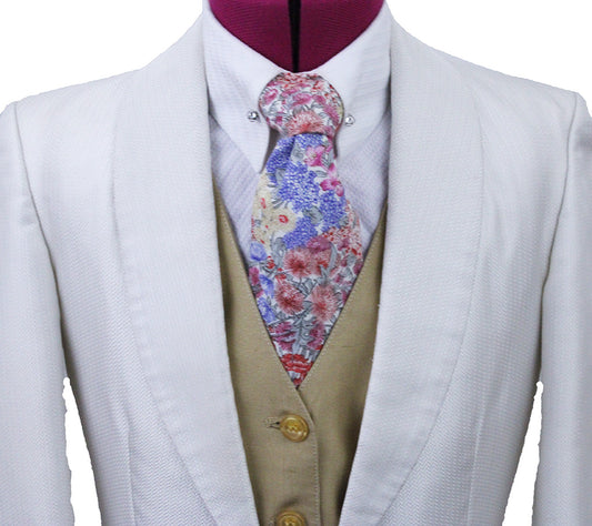 Day Coat Becker Brothers White Herringbone