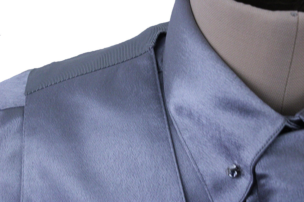 Shirt and Vest Combination Hawkewood Silver Satin