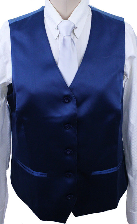 Vest Issued By Ellie May Deep Teal Sateen