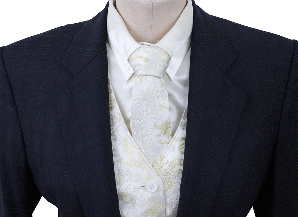 Day Suit Carl Meyers Black with Gold Glenplaid