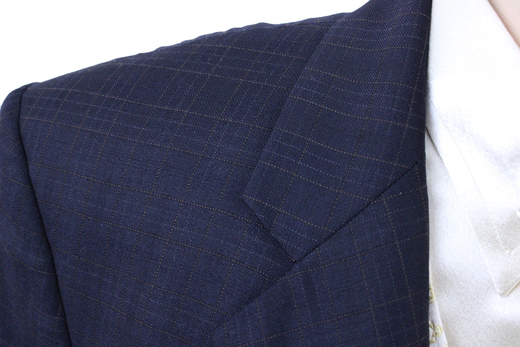 Day Suit Carl Meyers Black with Gold Glenplaid