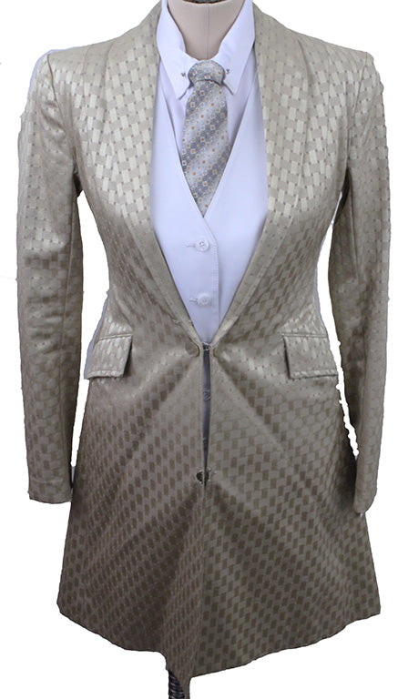 Day Coat Custom Gold Square Brocade
