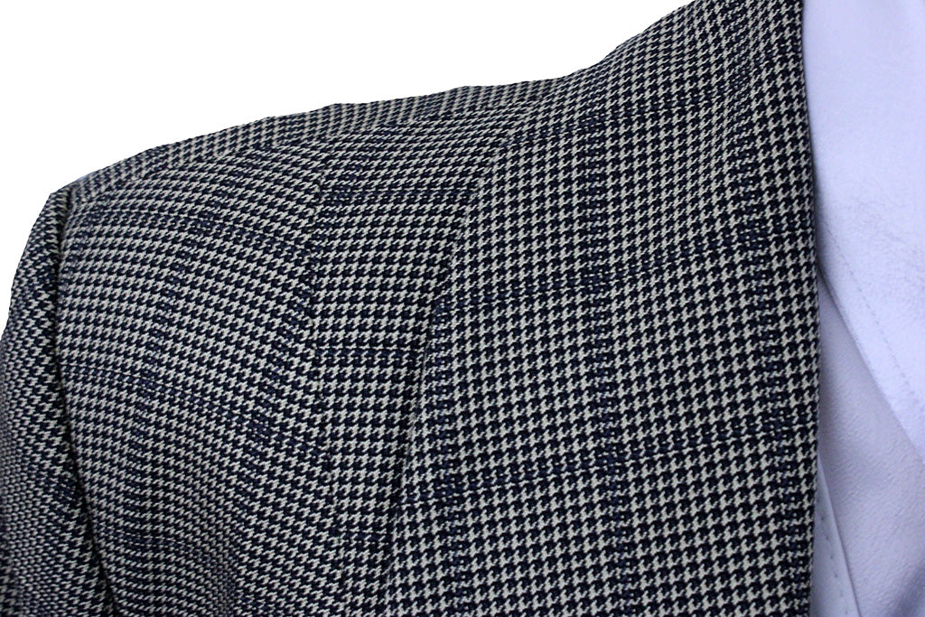 Day Coat Marsha DeArriaga Tan with Navy Glenplaid