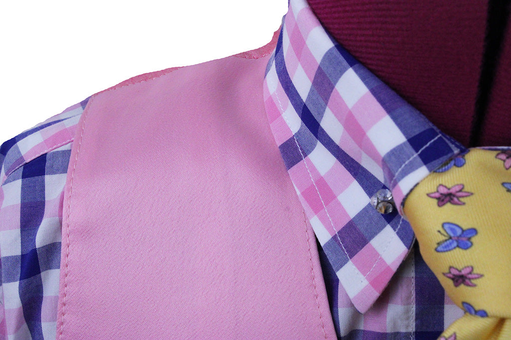 Vest Issued By Ellie Pink Satin