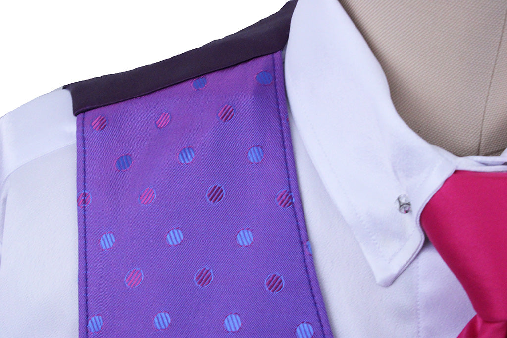 Vest Show Season Magenta Dot Sheen