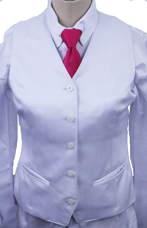 Vest Issued By Ellie May White Satin