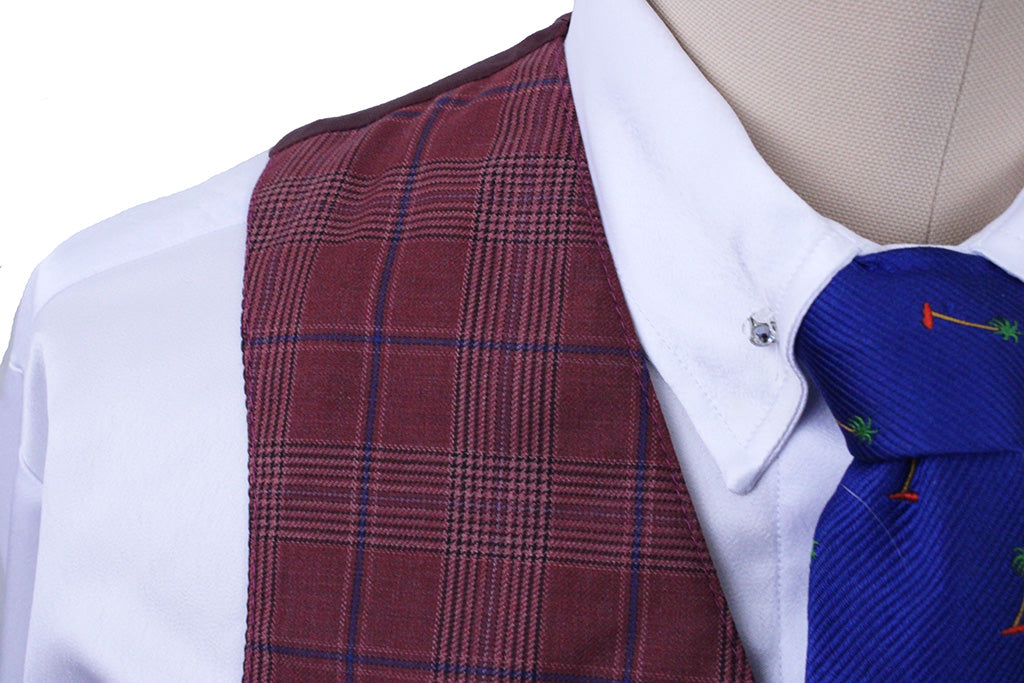 Vest Becker Brothers Scarlett Box Plaid