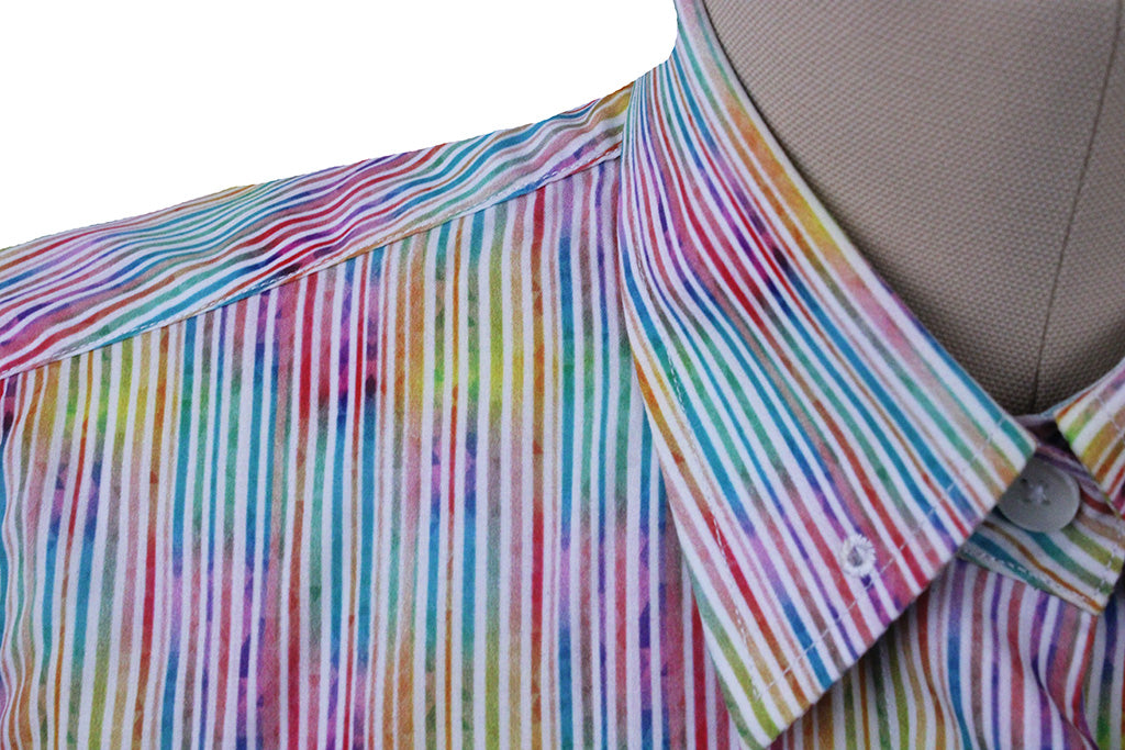 Shirt Issued By Ellie May Multi-Colored Stripe