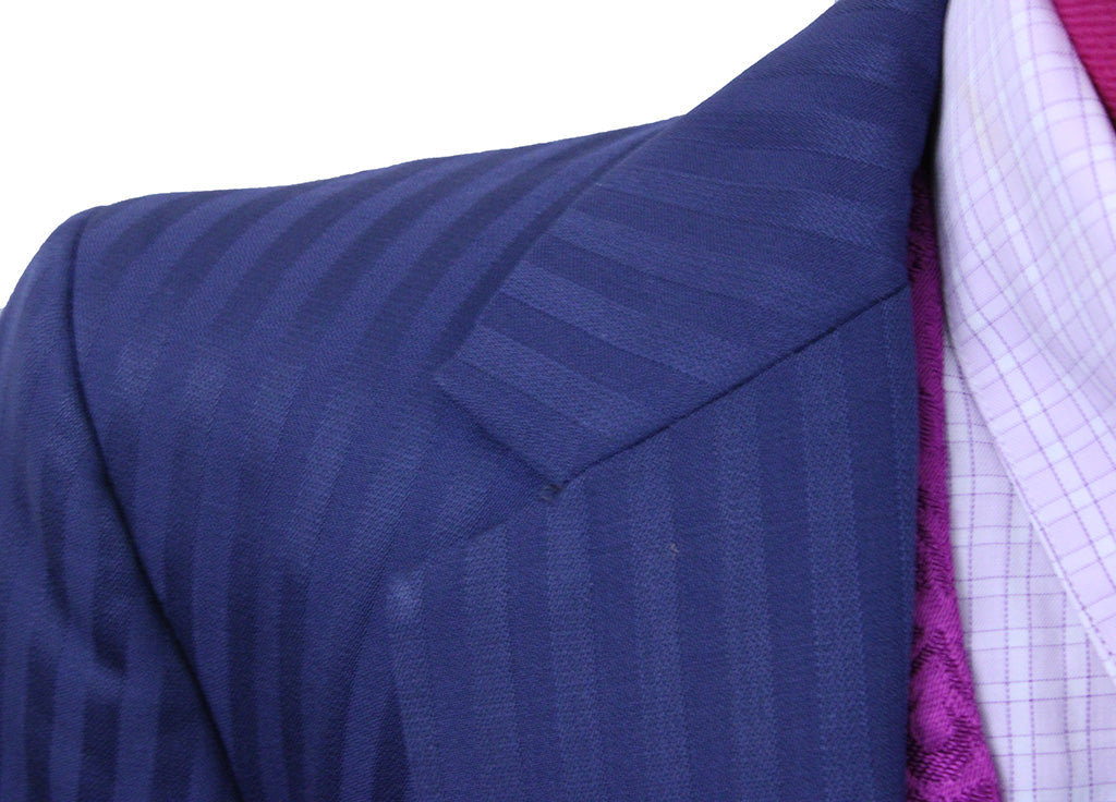 Day Suit Hawkewood Medium Blue Shadow Stripe