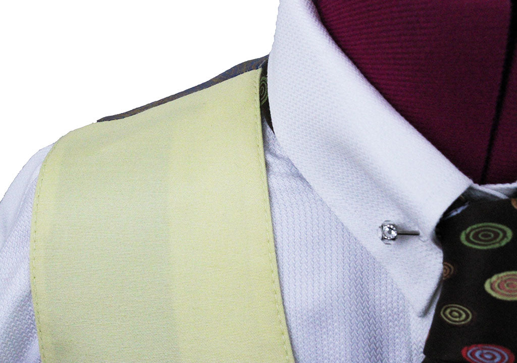 Issued By Ellie May Canary Yellow Sateen Vest