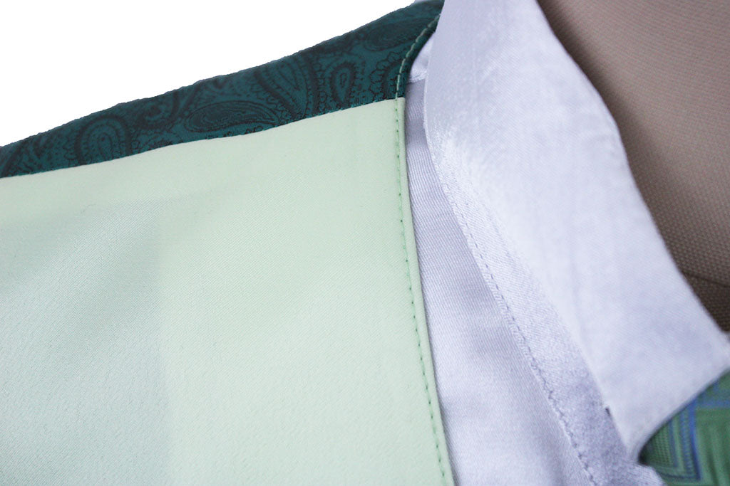Issued By Ellie Pear Green Satin Vest