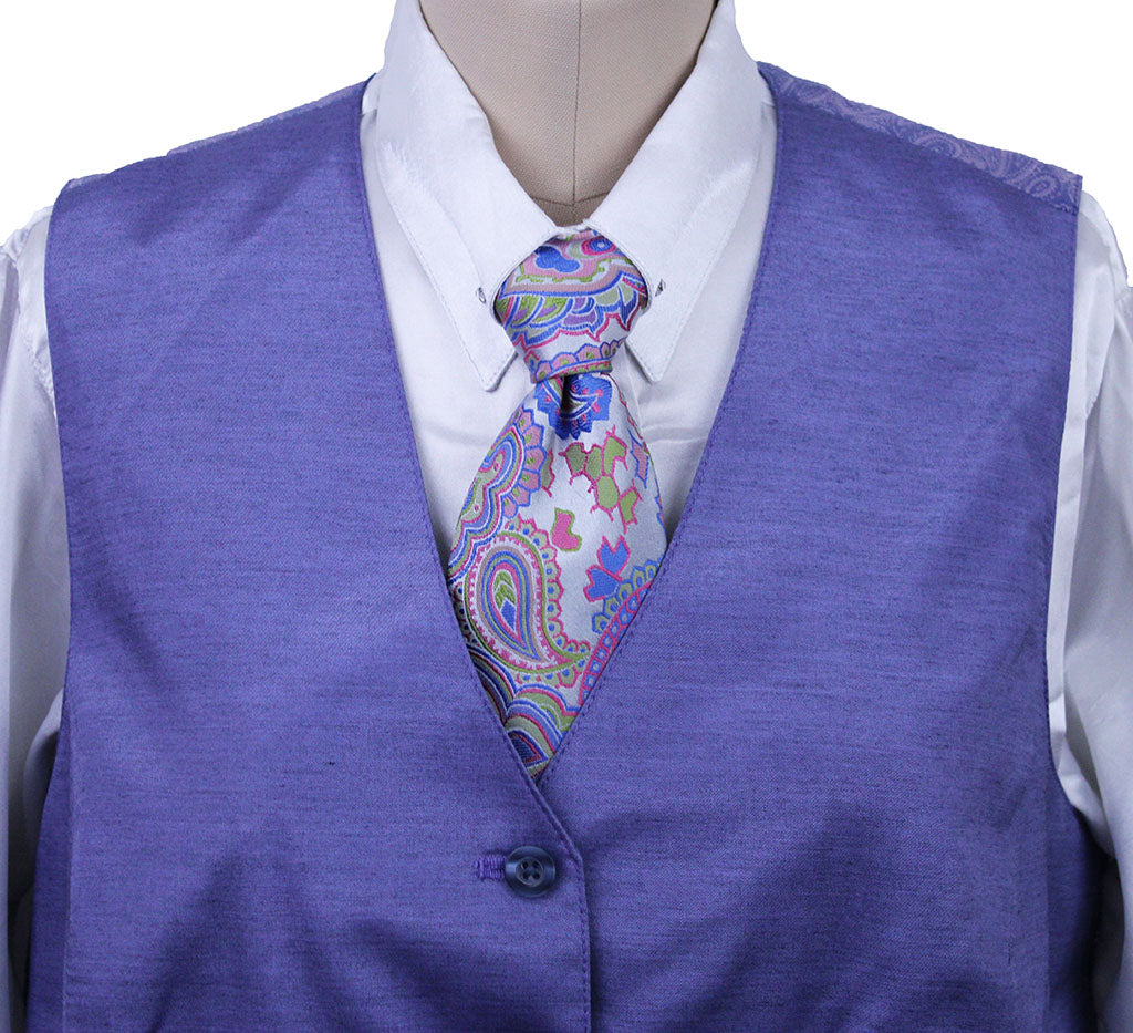 Issued By Ellie Iris Purple Satin Vest