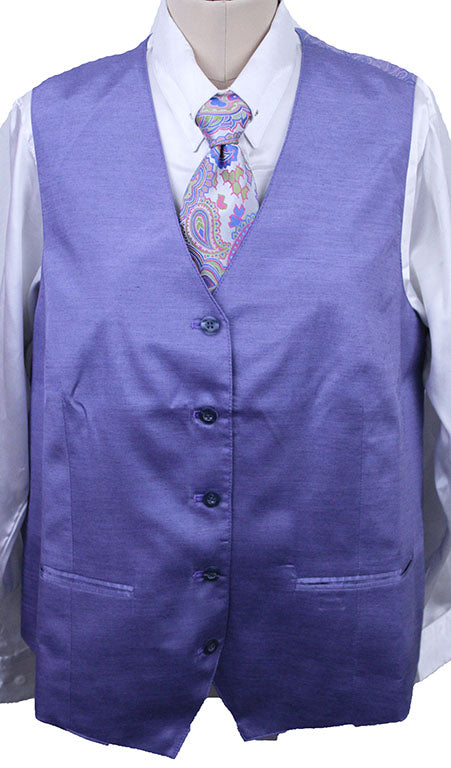Issued By Ellie Iris Purple Satin Vest