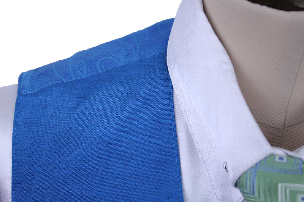 Issued By Ellie May Carribean Blue Satin Vest