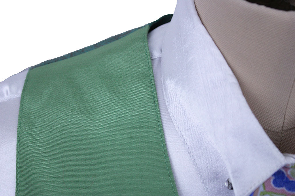 Issued By Ellie May Kelly Green Satin Vest