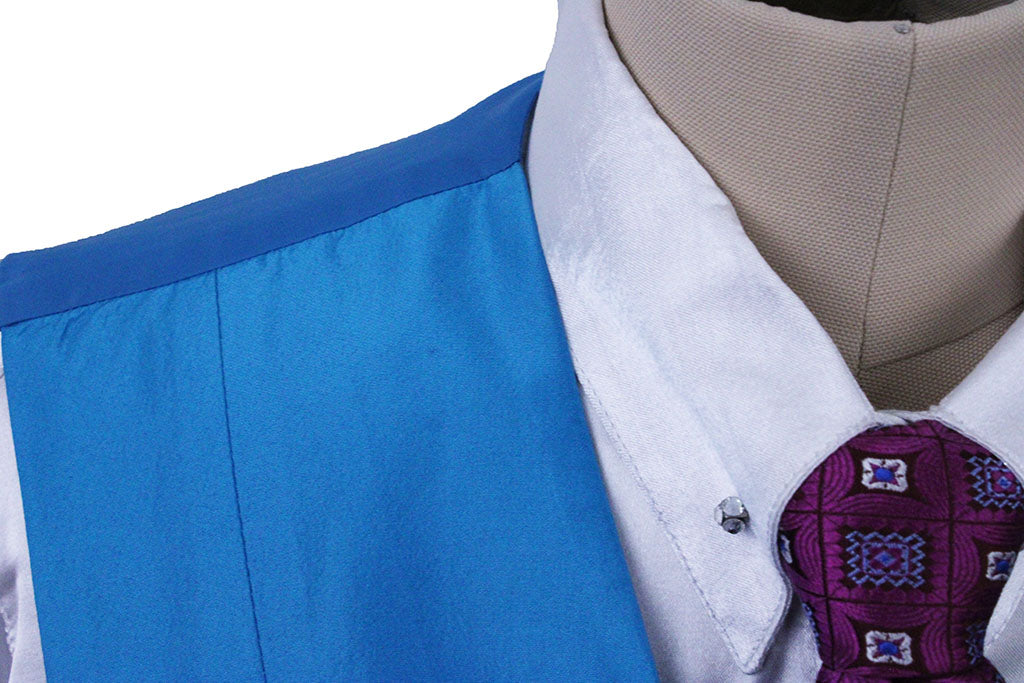 Vest Marsha DeArriaga Aqua Sateen Vest