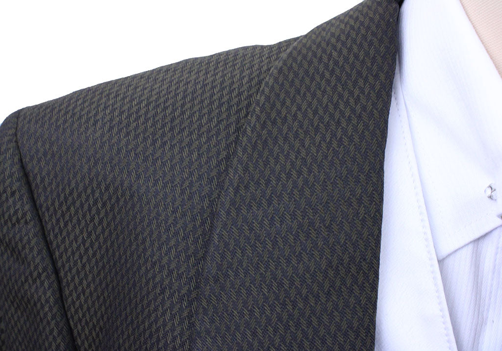 Day Coat Carl Meyers Bronze and Black Geometric Sheen