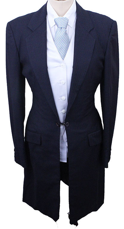 Day Suit Carl Meyers Navy with Blue Box Check with TWO JODS